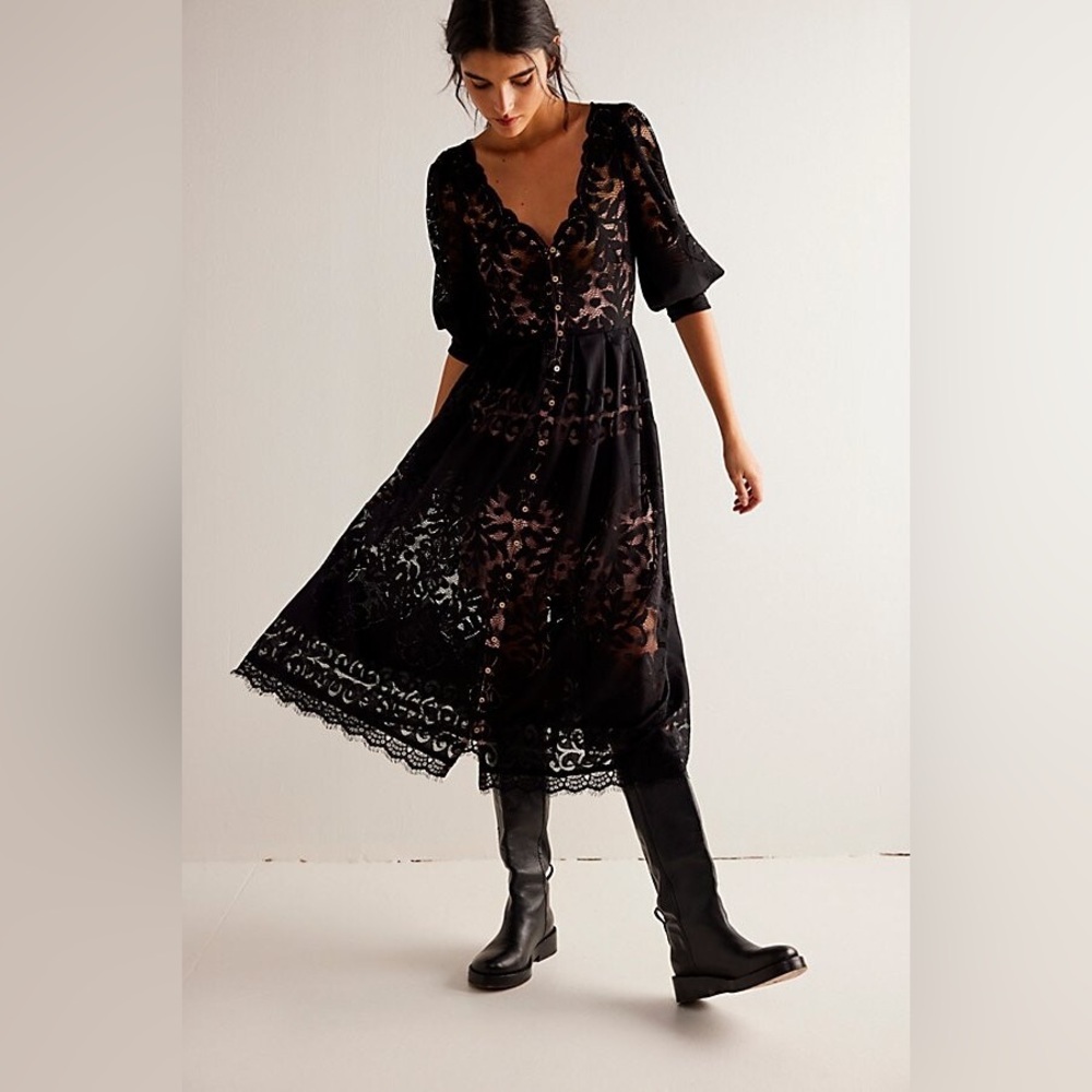 Free People Shadow Dance Midi NWT X Small MSRP $198
